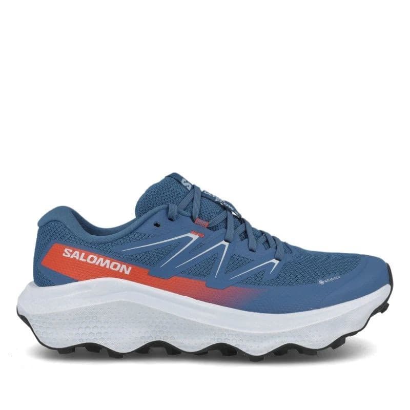 Pánska bežecká trailová obuv SALOMON Ultra Flow 2 GTX M dark blue ballad blue cherry tomato 2