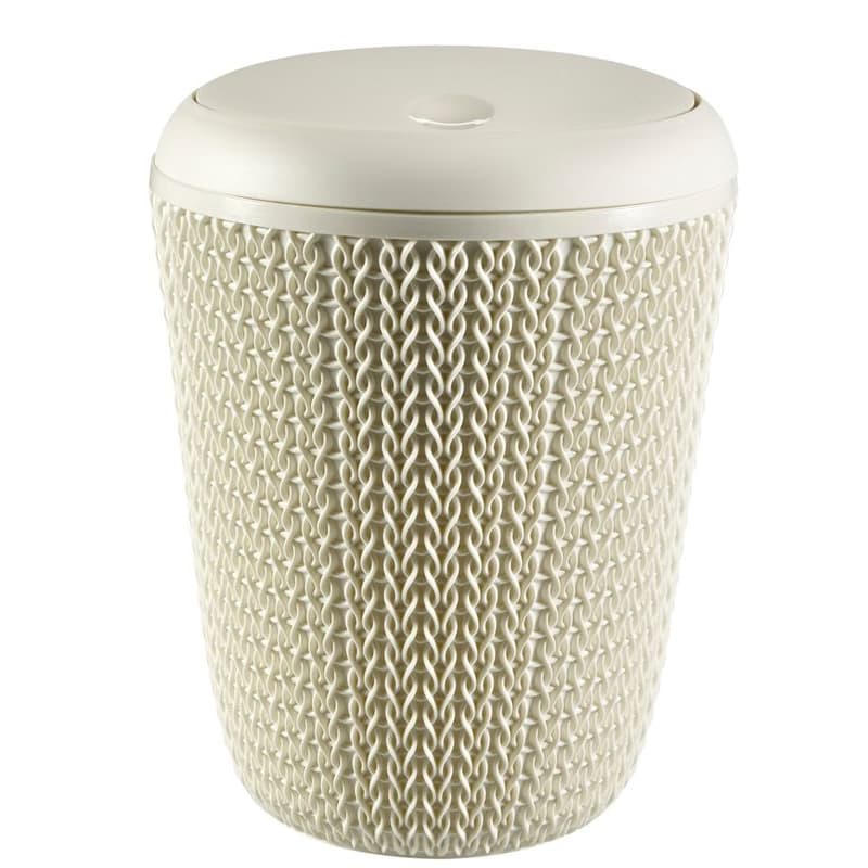 CURVER Kúpeľňový kôš KNIT 7l | krémová 1