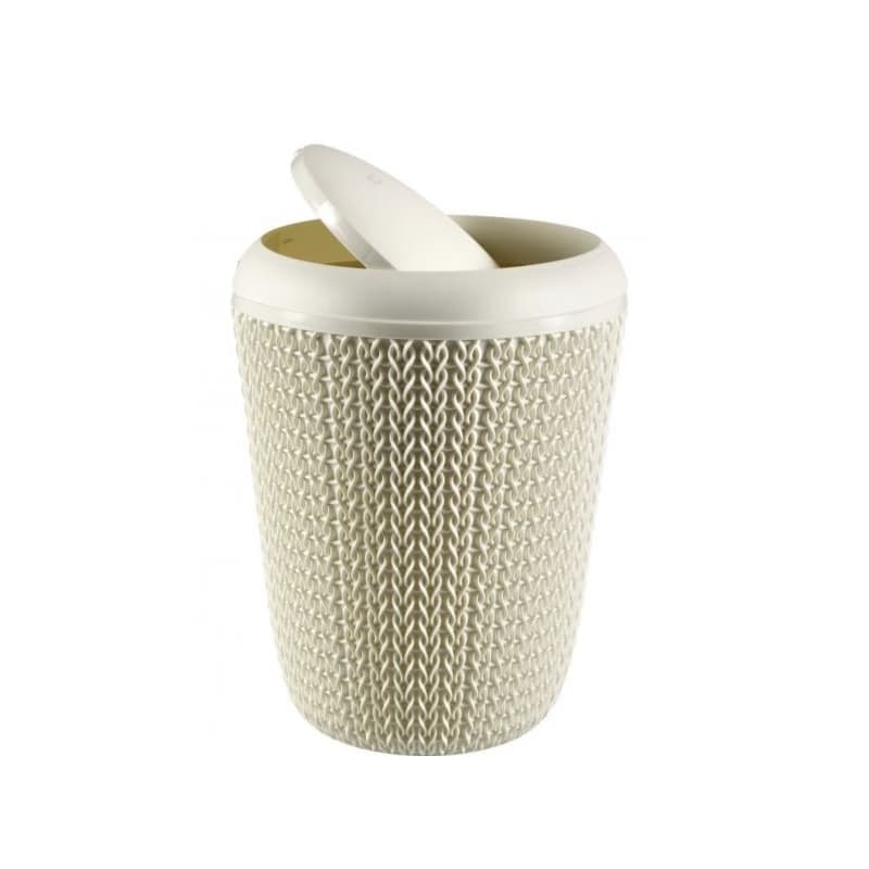 CURVER Kúpeľňový kôš KNIT 7l | krémová 3