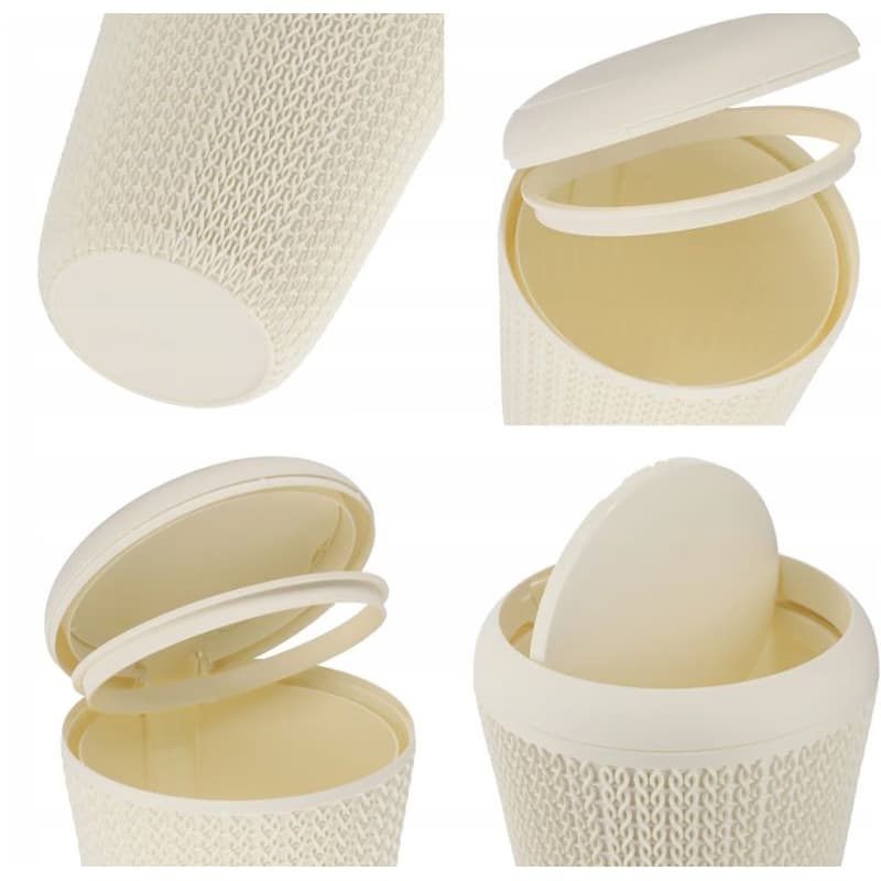 CURVER Kúpeľňový kôš KNIT 7l | krémová 4
