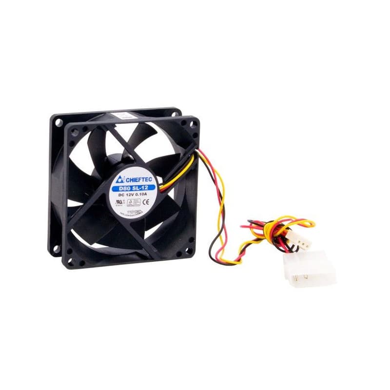 CHIEFTEC vetrák AF-0825S, 80x80x25 mm Sleeve Fan, with 3/4pin connector