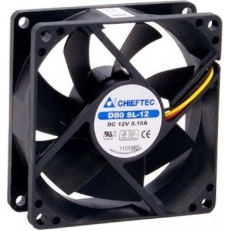 CHIEFTEC vetrák AF-0825S, 80x80x25 mm Sleeve Fan, with 3/4pin connector 4