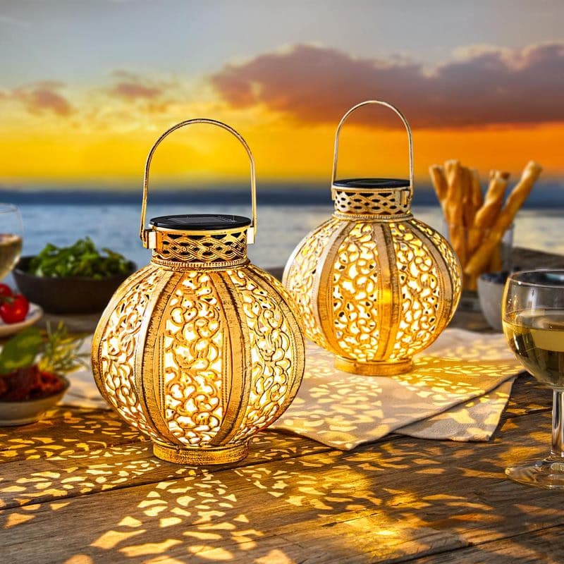 Solárna lampa Metal, 2 ks 1