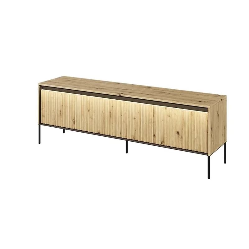 Dig-net nábytok TV stolík SWING TR-05 s LED osvetlením | dub artisan 2