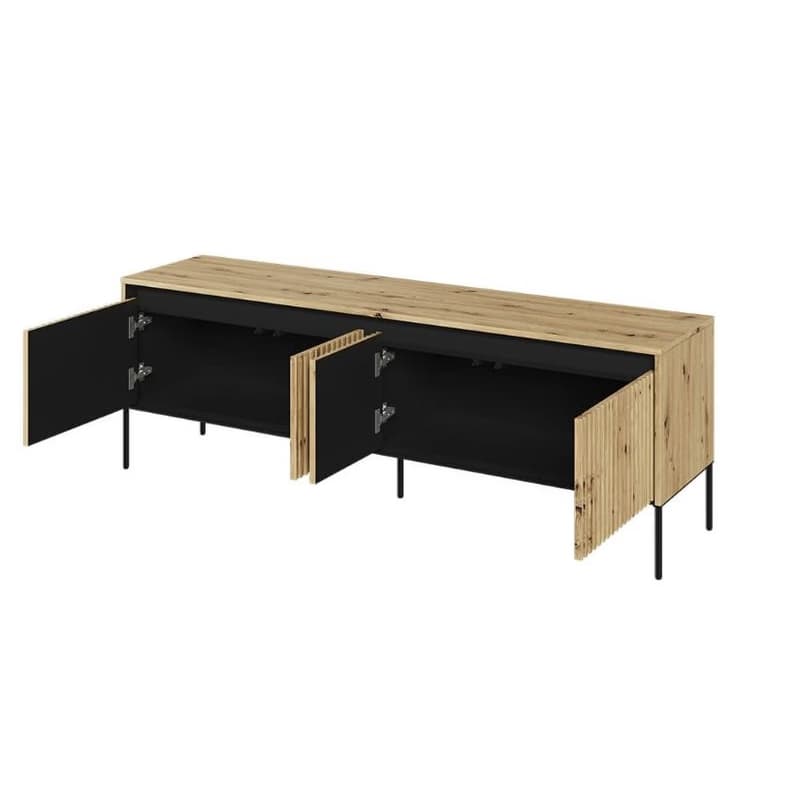 Dig-net nábytok TV stolík SWING TR-05 s LED osvetlením | dub artisan 3