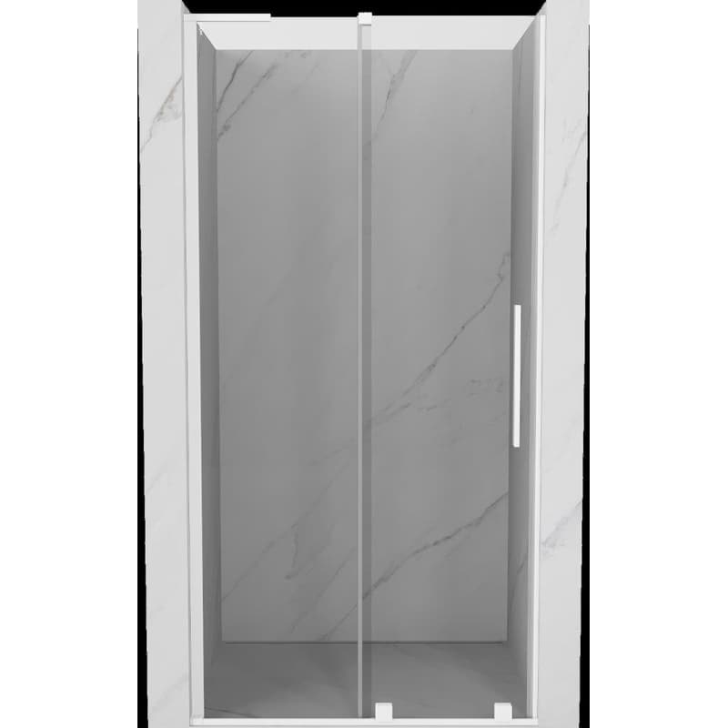 MEXEN/S - Velar L posuvné sprchové dvere 110, transparent, biela 871-110-003-01-20