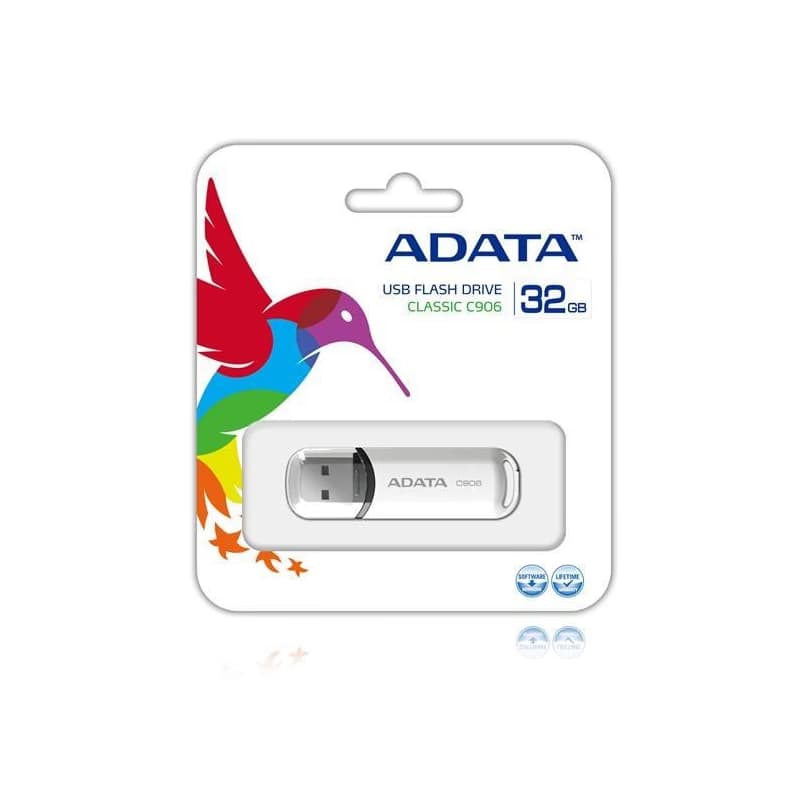 ADATA Flash Disk 32GB C906, USB 2.0 Classic, biela 2