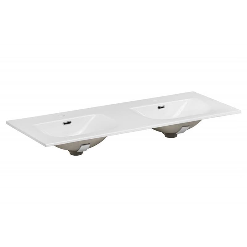 ArtCom Keramické umývadlo SKY 120D-8099 | biely lesk 120 cm