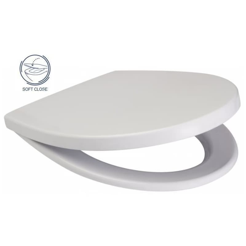 PRIM předstěnový instalační systém s chromovým tlačítkem 20/0041 + WC CERSANIT DELFI + SOFT SEDADLO PRIM_20/0026 41 DE2 5