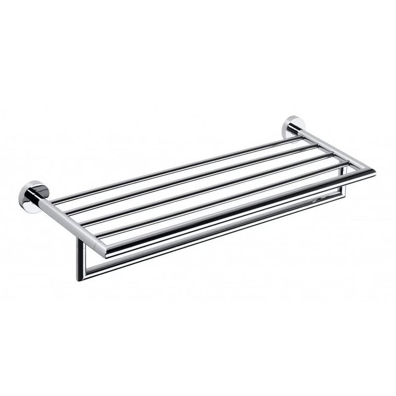 SAPHO - X-ROUND polička na uteráky s hrazdou 600, chróm XR419