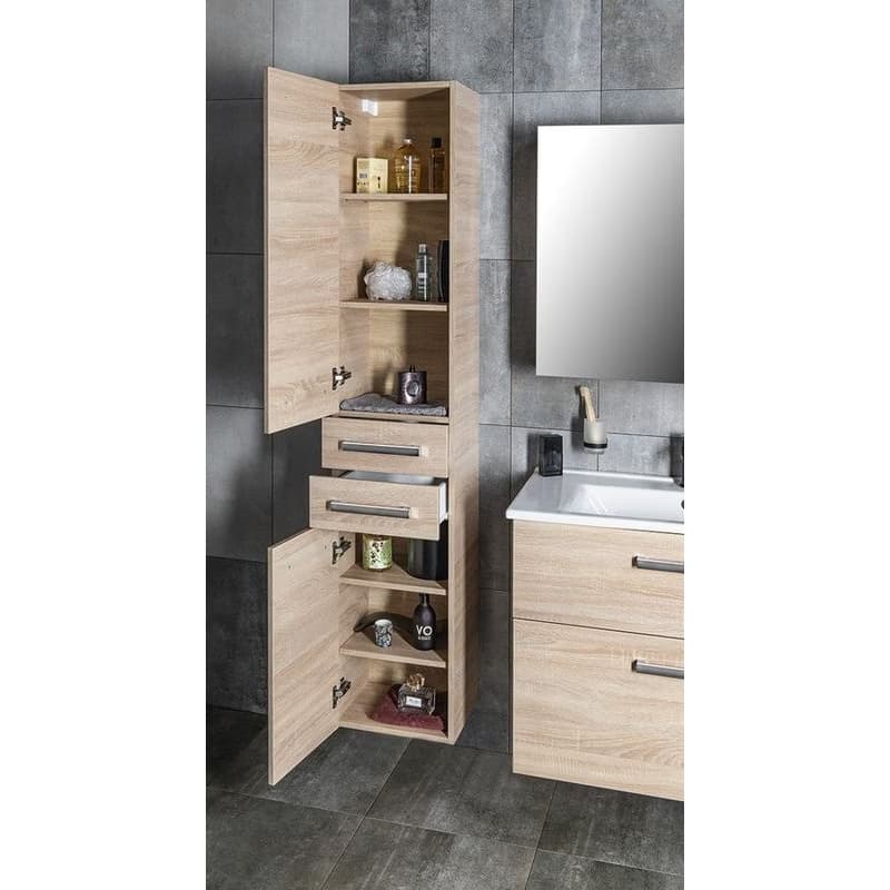 AQUALINE - VEGA Skrinka vysoká 35x184x31cm, dub platin VG985 5