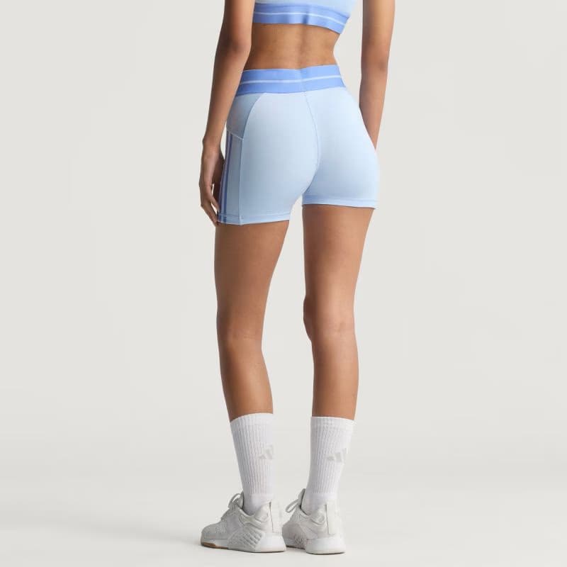 Dámske tréningové kraťasy ADIDAS HYG RIB 1 4 GLOBLU BLUFUS 3