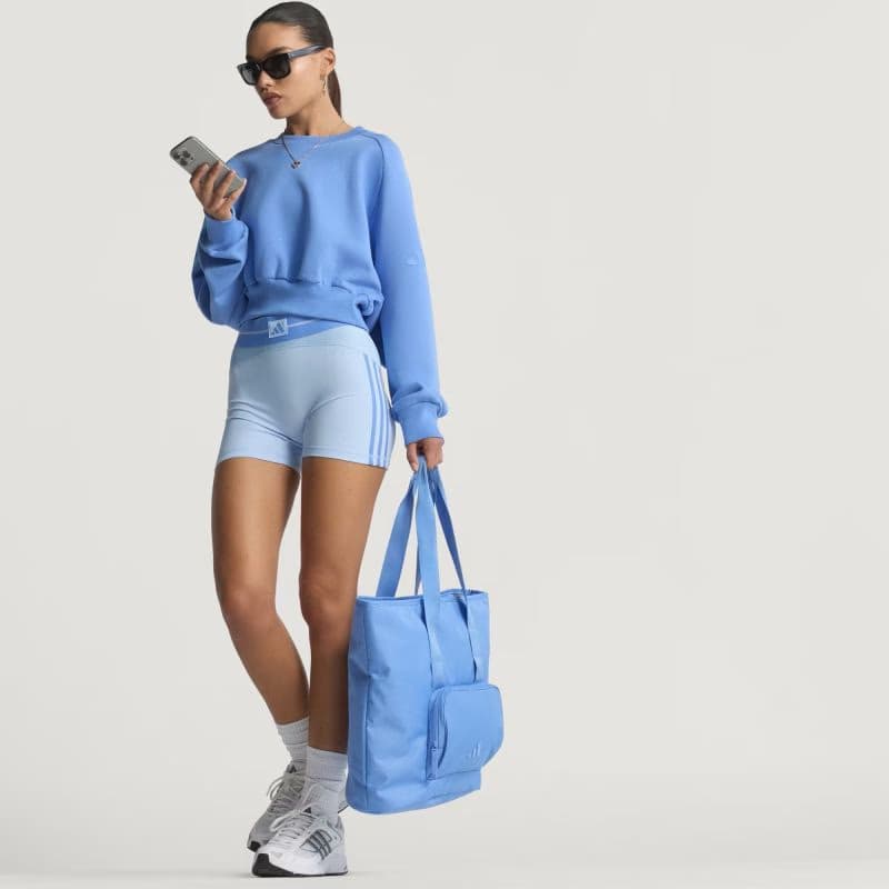 Dámske tréningové kraťasy ADIDAS HYG RIB 1 4 GLOBLU BLUFUS 5