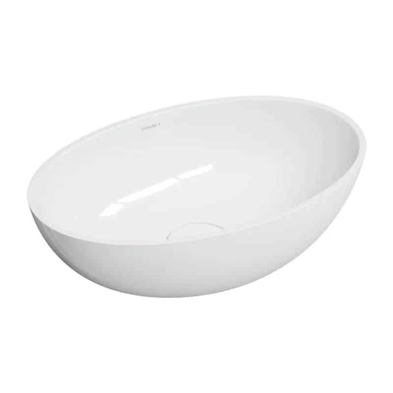 OMNIRES - SHELL M+ umývadlo na dosku, 50 x 32 cm, biela lesk SHELL500UNBP 4