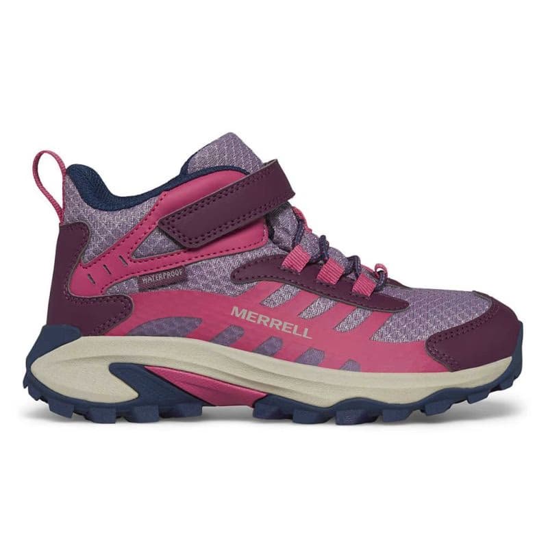 Dievčenská členková turistická obuv MERRELL Moab Speed 2 Mid A C WTRPF K berry 2