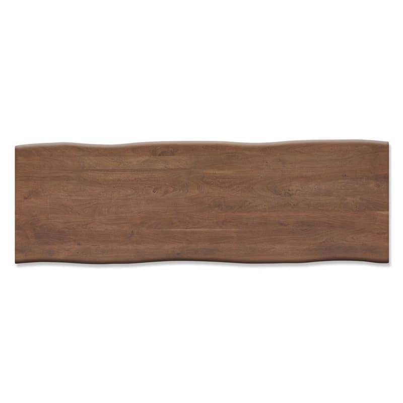 Jedálenský stôl Edge 300x100 XL akácia hnedá kov čierna Live-Edge 4