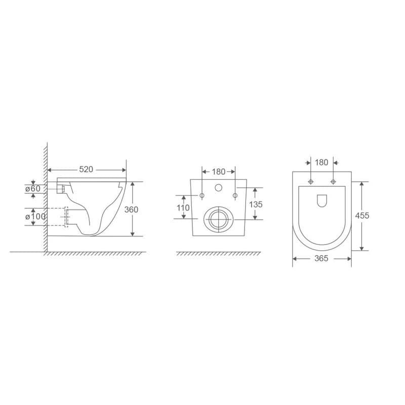 HOPA - Závesné WC ARCO TORNADO so SLIM sedadlom Soft-close OLKLT067EUQ3 2