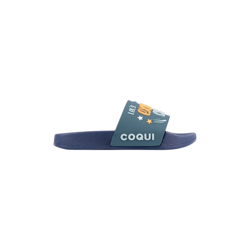 Chlapčenské šlapky (plážová obuv) COQUI Ruki navy niagara blue space 1
