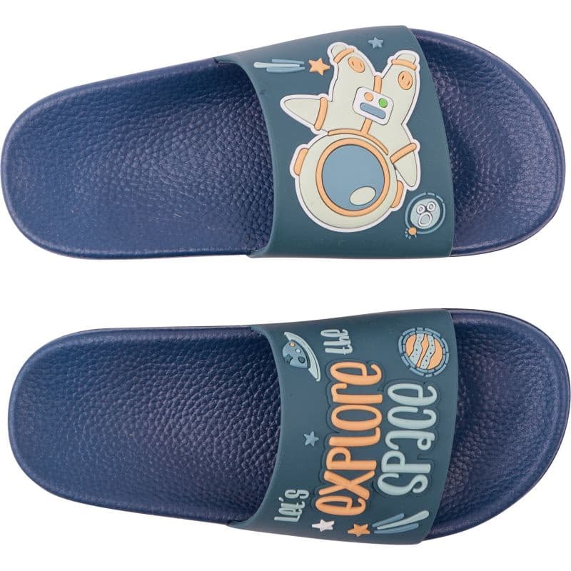 Chlapčenské šlapky (plážová obuv) COQUI Ruki navy niagara blue space 3