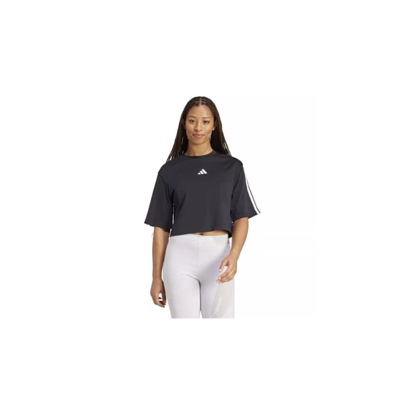 Dámske tričko s krátkym rukávom ADIDAS W 3S SJ TLR T BLACK WHITE