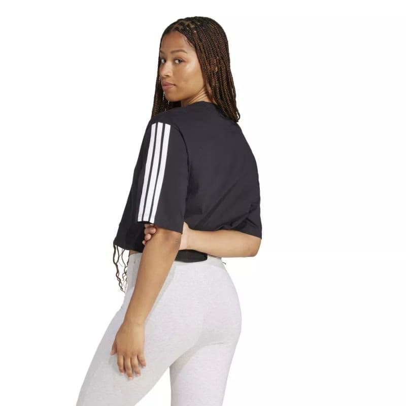 Dámske tričko s krátkym rukávom ADIDAS W 3S SJ TLR T BLACK WHITE 2