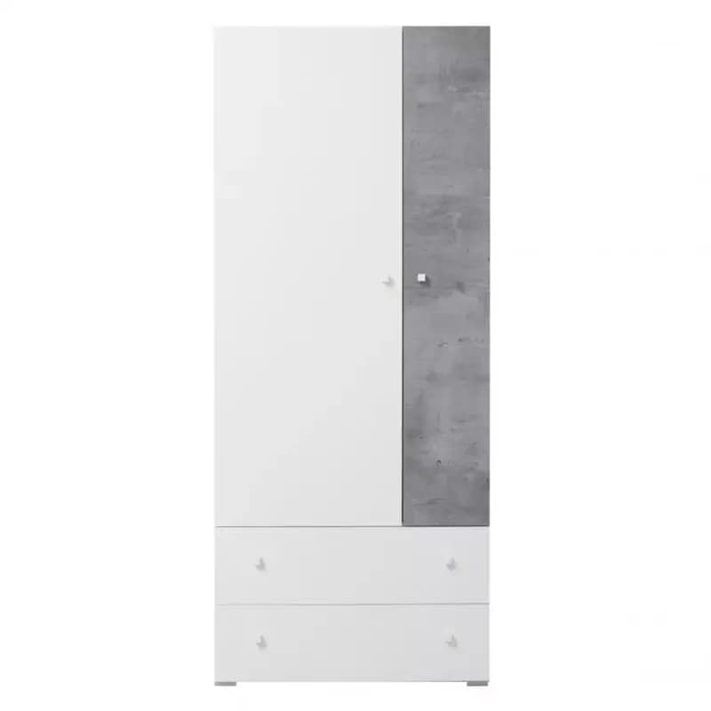 Regál Sigma Si3  biely Lux/betón 1