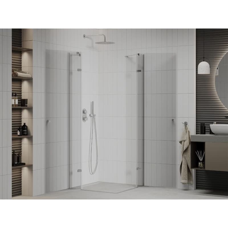 MEXEN/S - ROMA sprchovací kút 90x90, transparent, chróm 854-090-090-02-00 3