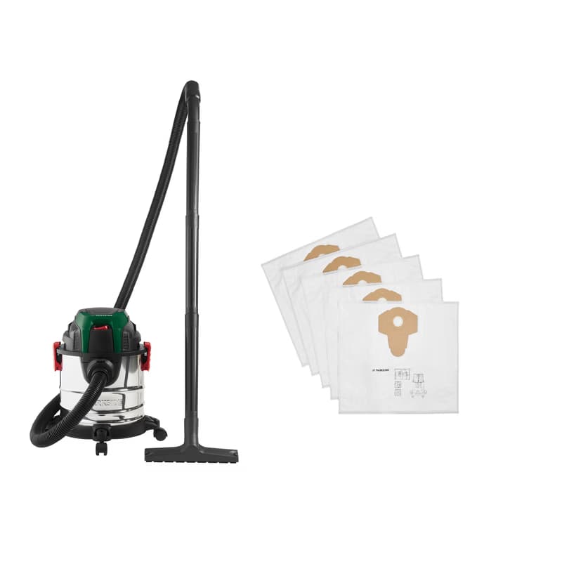 PARKSIDE® Vysávač na mokré a suché vysávanie PWD 12 B1 + Filtračné vrecká z netkanej textílie, 5 kusov 1
