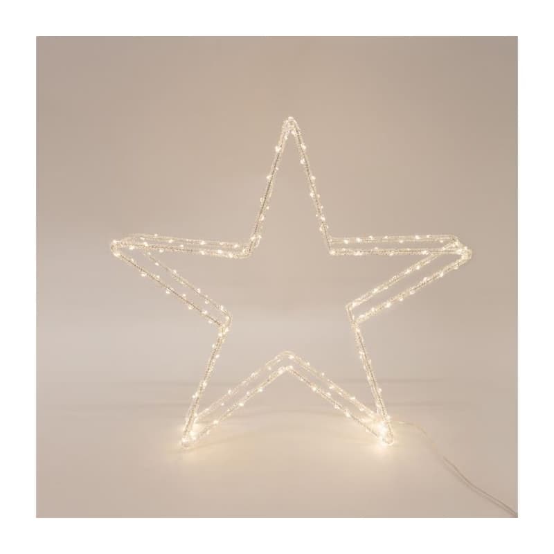 Eurolamp LED vonkajšia vianočná dekorácia 140xLED/2,1W/230V IP44 teplá biela hviezda 60 cm 600-47902 1