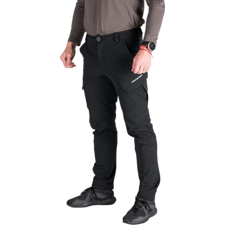 Pánske turistické zateplené nohavice NORTHFINDER KUBA-270blackblack 2