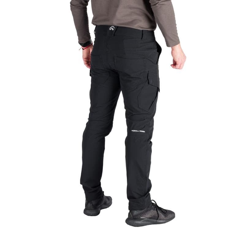 Pánske turistické zateplené nohavice NORTHFINDER KUBA-270blackblack 4