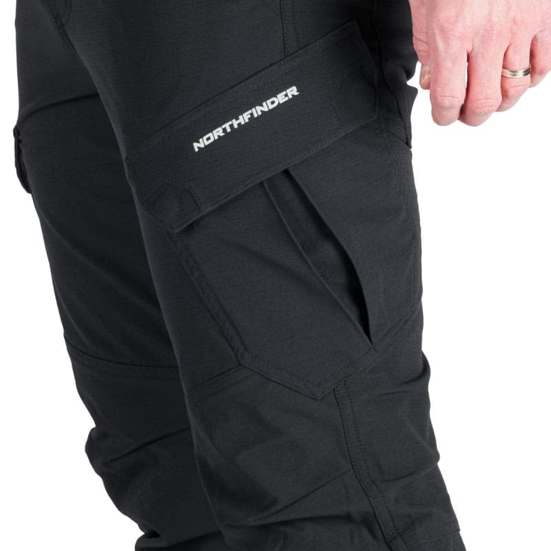 Pánske turistické zateplené nohavice NORTHFINDER KUBA-270blackblack 6