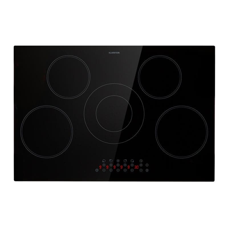 Klarstein Virtuosa 5, vstavaná varná doska, 5 zón, 8200W, sklokeramika