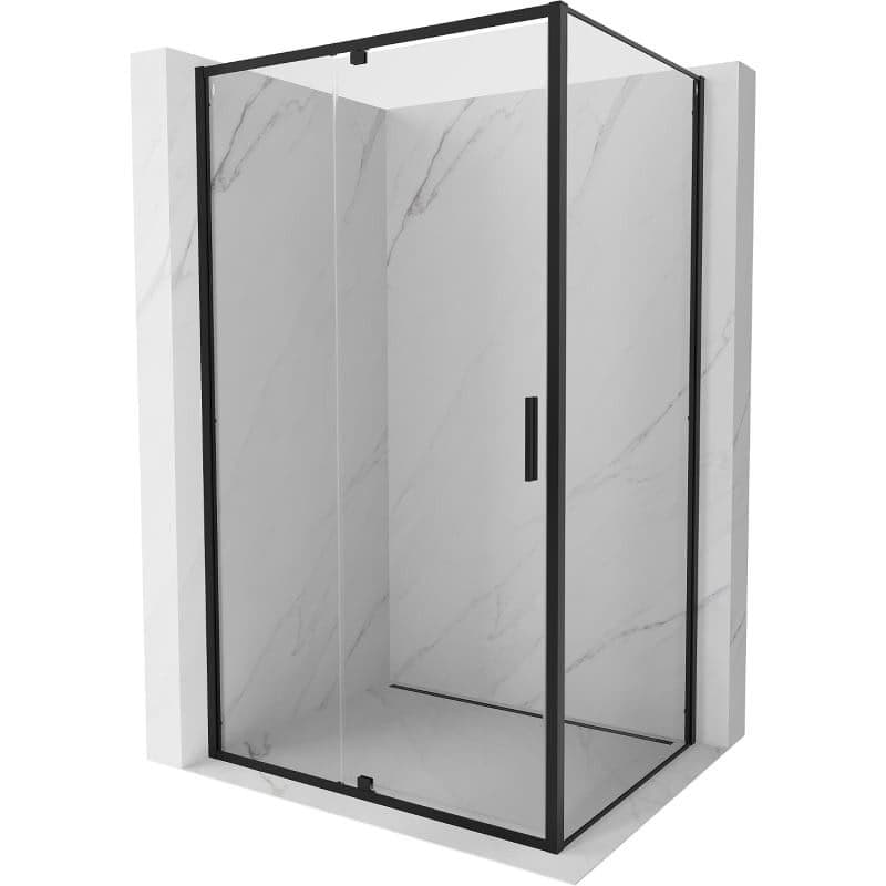 MEXEN/S - Exo sprchovací kút dvere krídlové 105 x 85, transparent, čierna 819-105-085-70-00