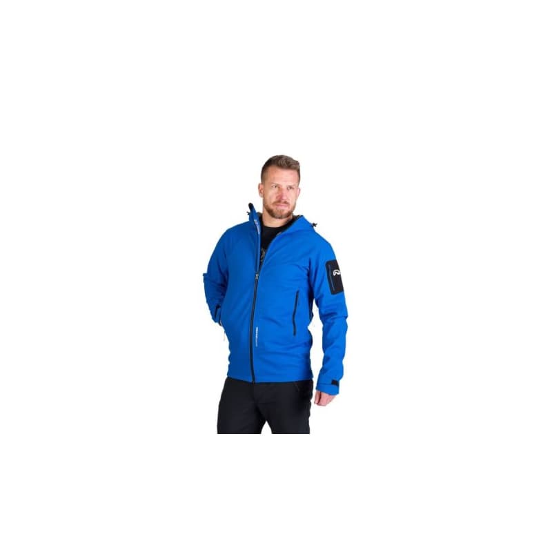 Pánska turistická softshellová bunda NORTHFINDER FABIO-281blue