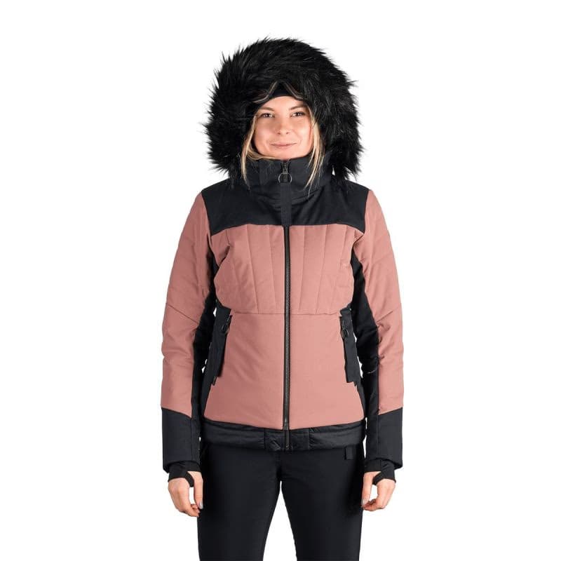 Dámska lyžiarska bunda NORTHFINDER TAYLER-521roseblack 3