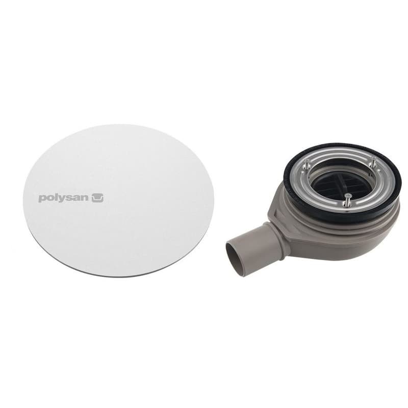Polysan Mirai Vaničkový sifón 90 mm, DN40, kryt biely 72730W 1