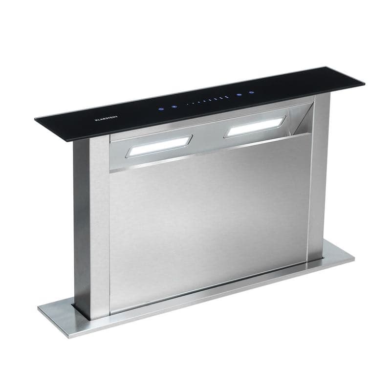 Klarstein Royal Flush Downdraft, digestor, 60 cm, výsuvný, 504 m³/h, nehrdzavejúca oceľ, čierny