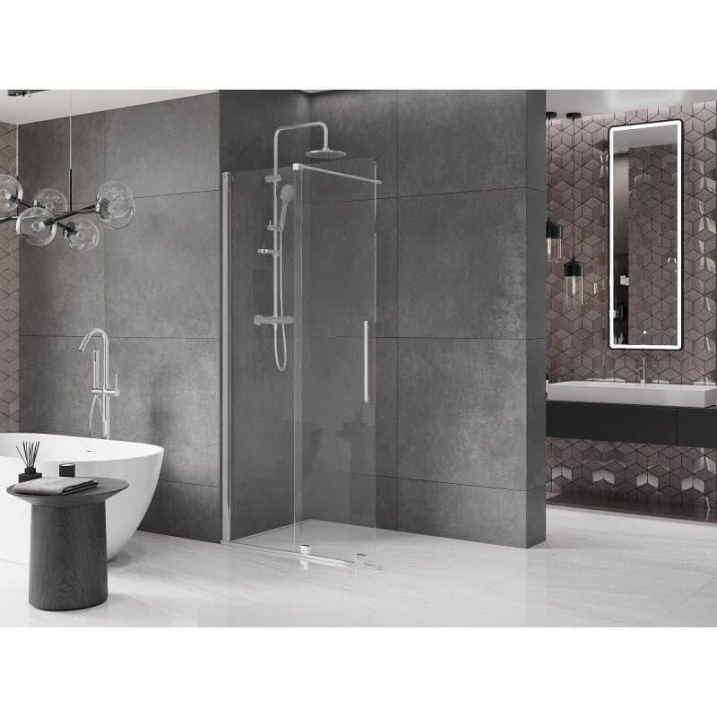 MEXEN/S - Velár posuvné sprchové dvere Walk-in 80, transparent, chróm 871-080-000-03-01 5
