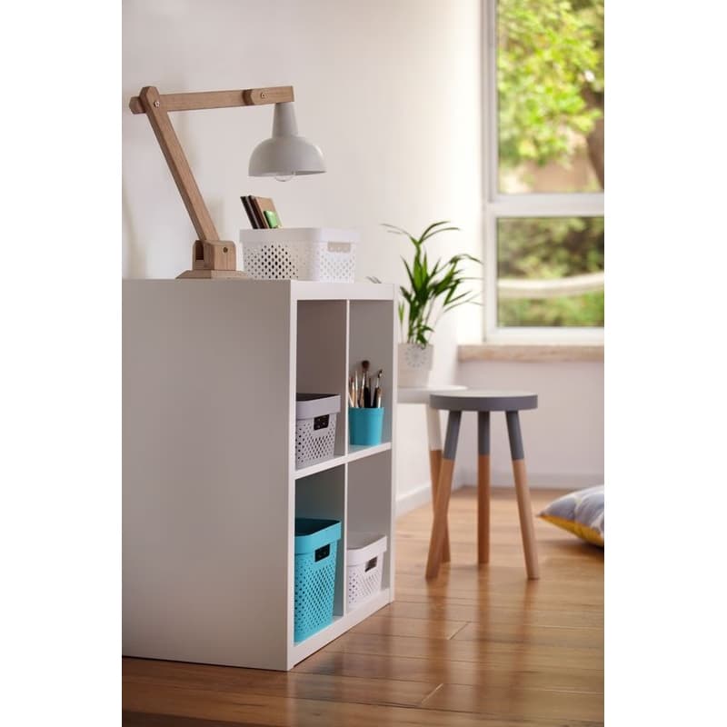 CURVER Úložný box INFINITY DOTS 4,5l s vekom | sivá 3