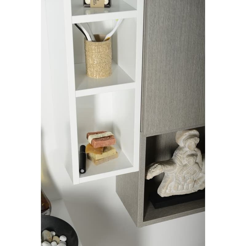 SAPHO - ESPACE otvorená policová skrinka 20x94x22cm,biela ESC130-3030 3
