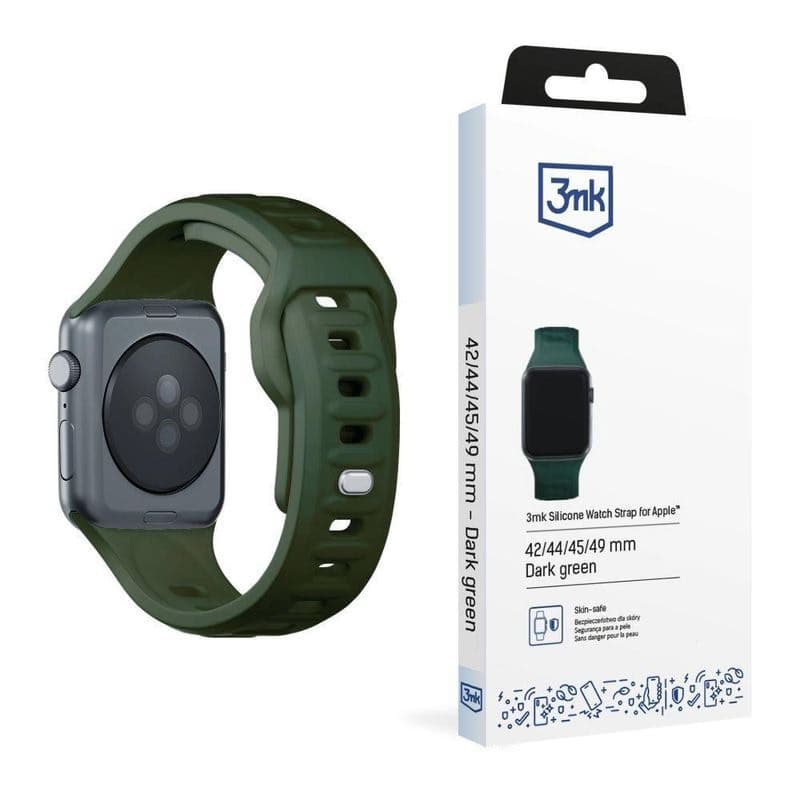 3mk remienok Watch Strap pre Apple 42/44/45/49 mm Dark Green