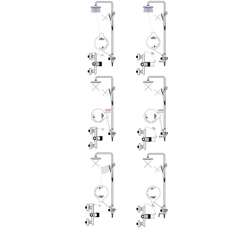 Rubineta - Sprchový a vaňový set SET VENETO+EASY PUSH-10, chróm OLBA625140 3