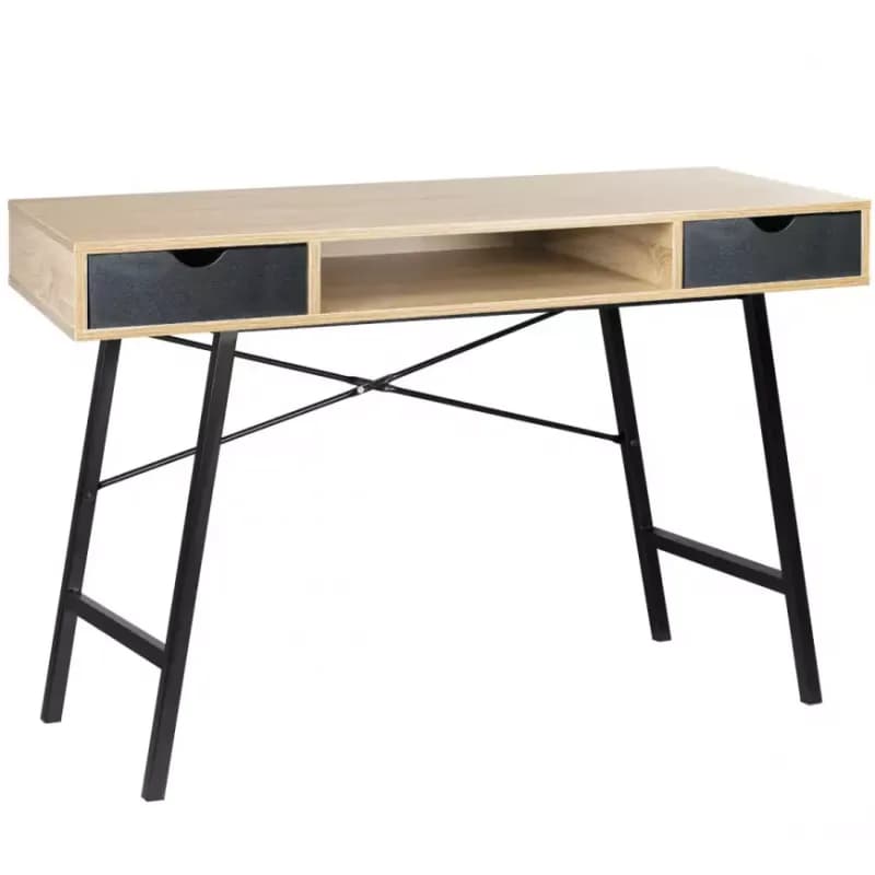 Písací stôl Loft sonoma/ čierny 1