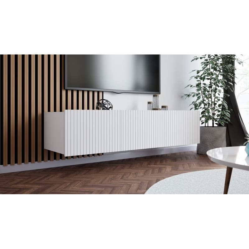ArtGiB TV stolík KOLDER KL-02 | biely mat 2