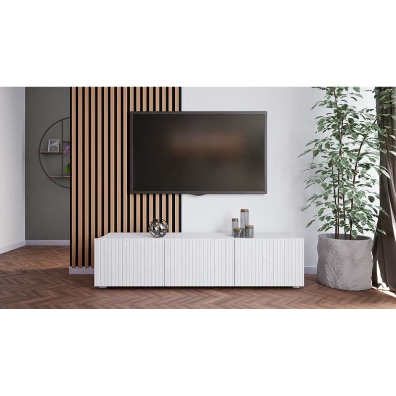 ArtGiB TV stolík KOLDER KL-02 | biely mat 4