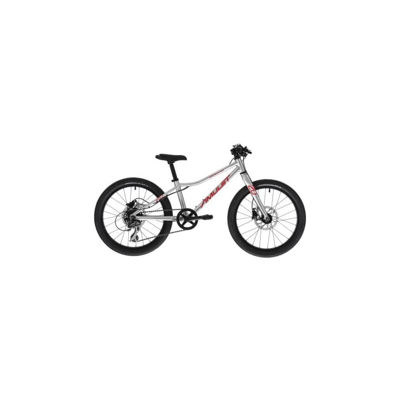 Detský horský bicykel AMULET 20 Youngster SH, alu brushed transparent red 1