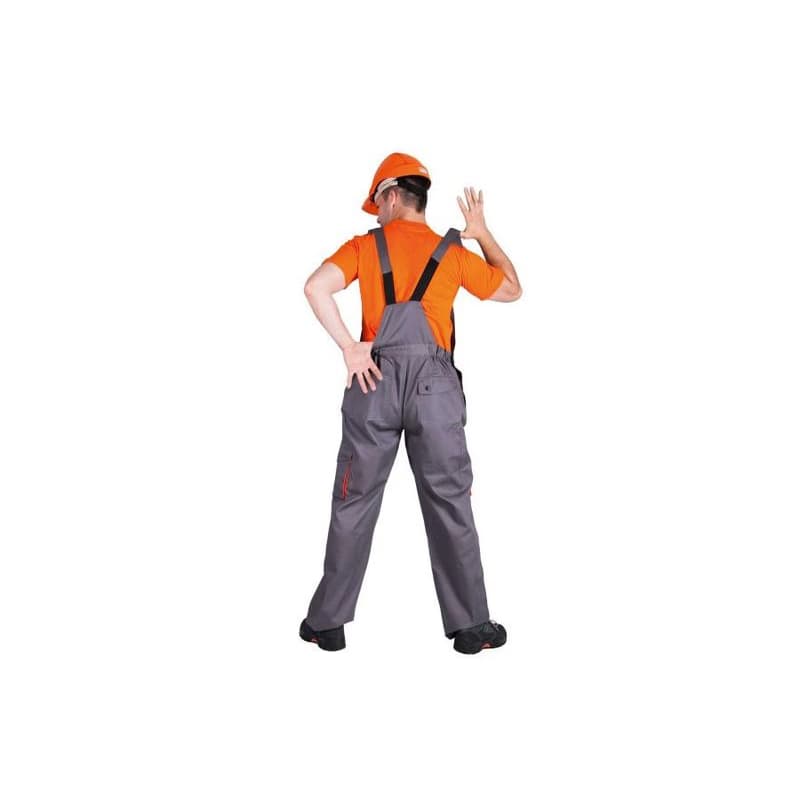DESMAN nohavice lacl šedá/oranžová 50
