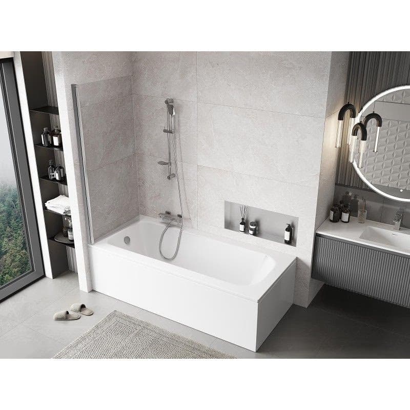 MEXEN - MIST vaňová zástena 70x150 cm 6mm 1-s, chróm, číra 8A9-070-001-01-00 6