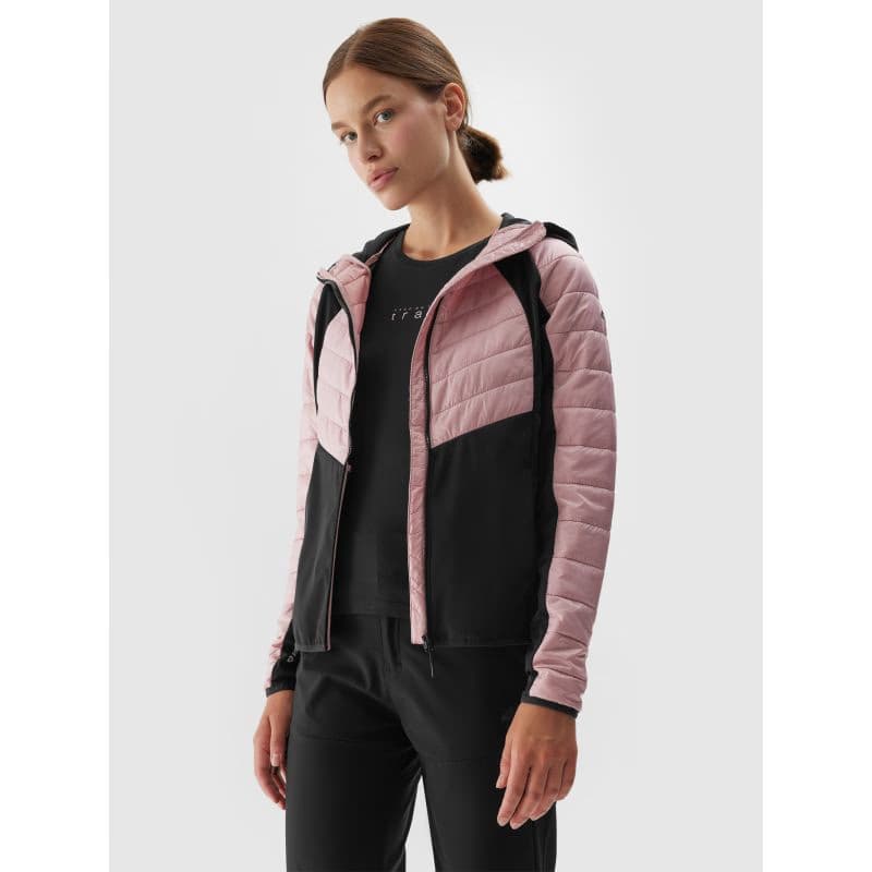 Dámska turistická bunda 4F TECHNICAL JACKET-AW23TTJAF349-54S-PINK 3